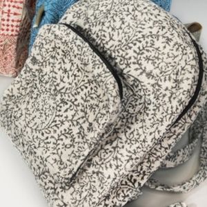 leaf print backpack